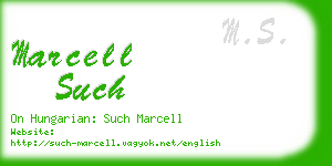 marcell such business card